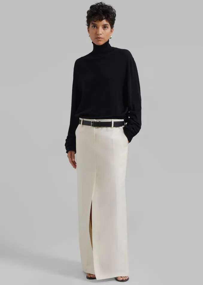 The Frankie Shop Carley Long Skirt 8211 Cream Shop Clothing