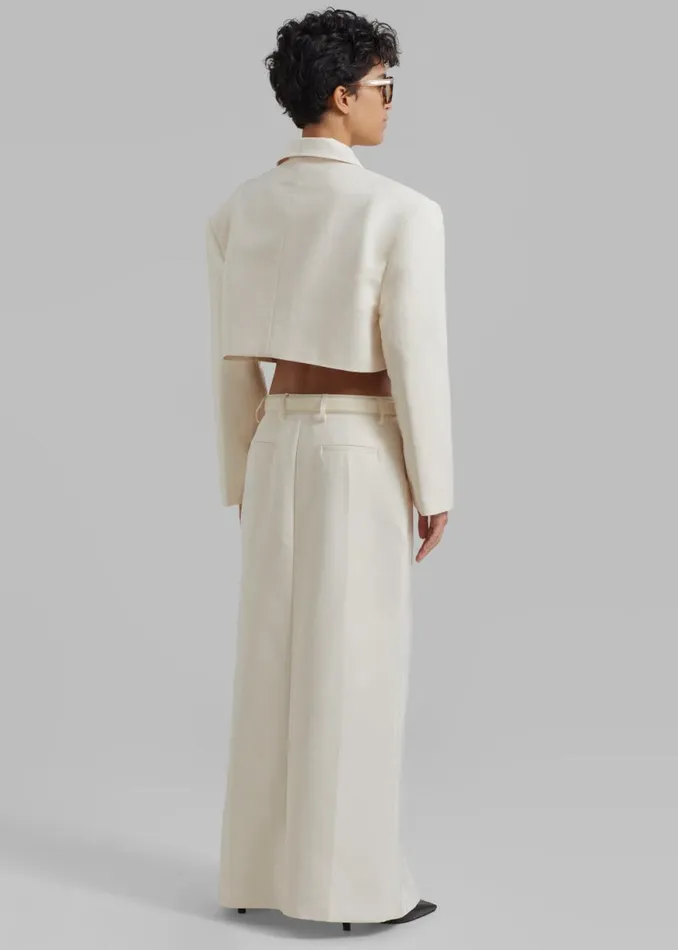 The Frankie Shop Carley Long Skirt 8211 Cream Shop Clothing