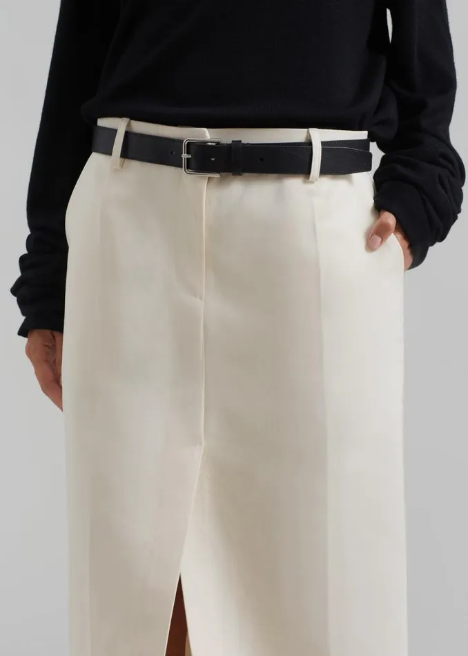 The Frankie Shop Carley Long Skirt 8211 Cream Shop Clothing