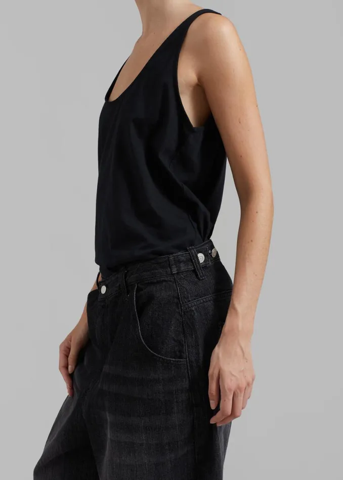 The Frankie Shop Charleston Oversized Jeans 8211 Grey Shop Clothing