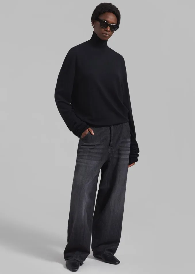 The Frankie Shop Charleston Oversized Jeans 8211 Grey Shop Clothing