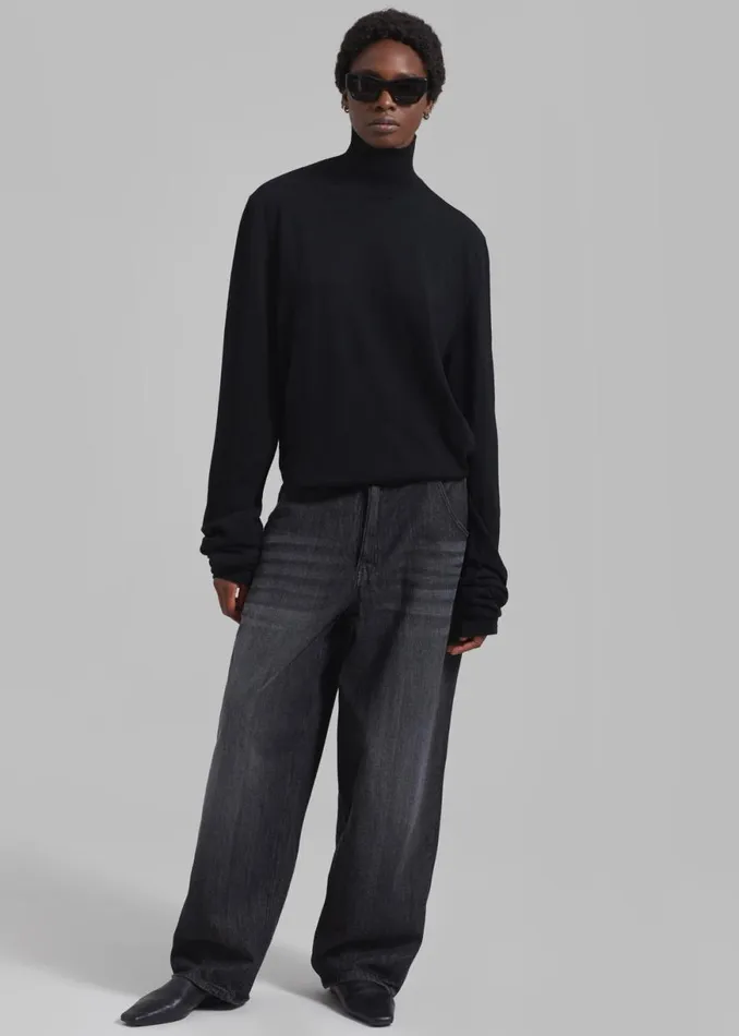The Frankie Shop Charleston Oversized Jeans 8211 Grey Shop Clothing