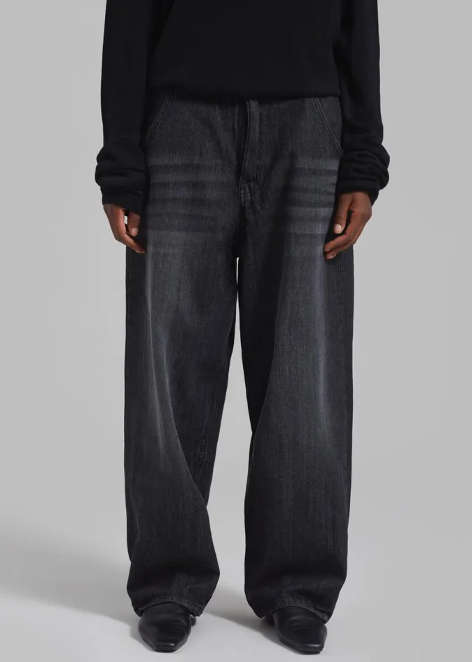 The Frankie Shop Charleston Oversized Jeans 8211 Grey Shop Clothing