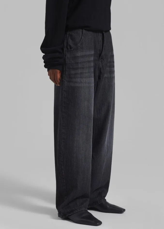 The Frankie Shop Charleston Oversized Jeans 8211 Grey Shop Clothing