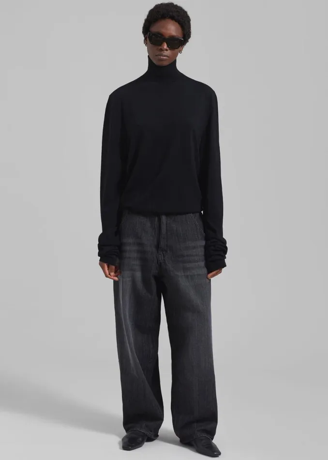 The Frankie Shop Charleston Oversized Jeans 8211 Grey Shop Clothing