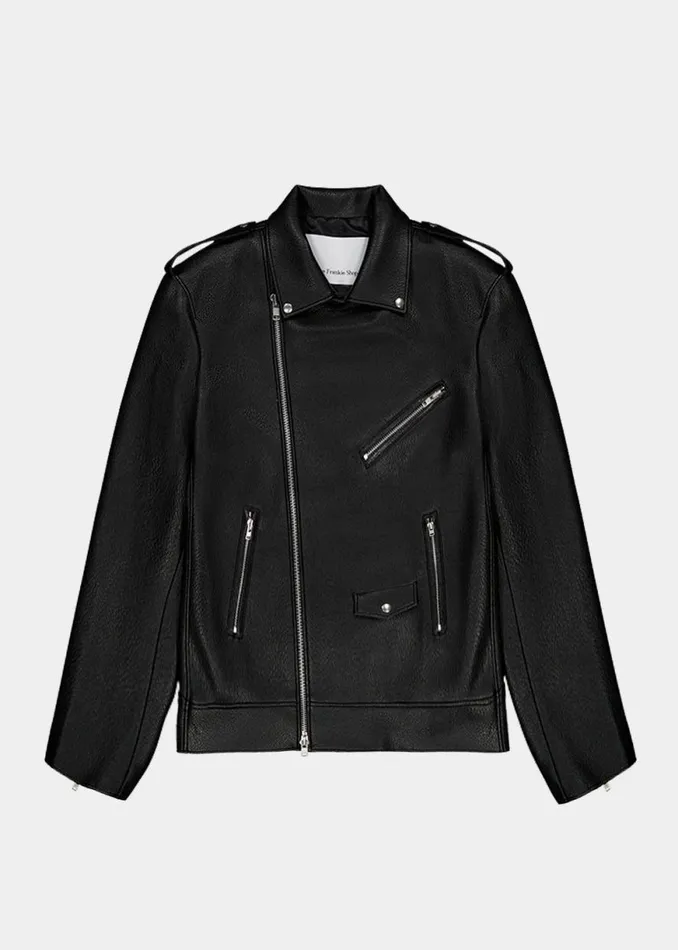 The Frankie Shop Chicago Oversized Biker Jacket 8211 Black Shop Outerwear