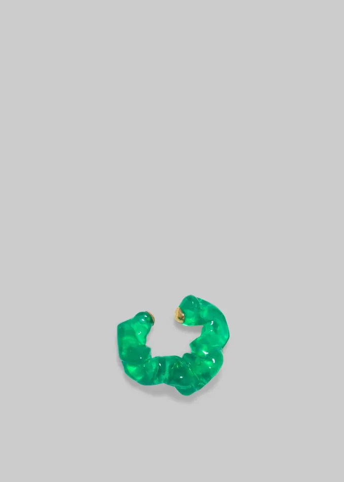 The Frankie Shop Completedworks Scrunch BioResin Ear Cuff 8211 Green Shop Accessories
