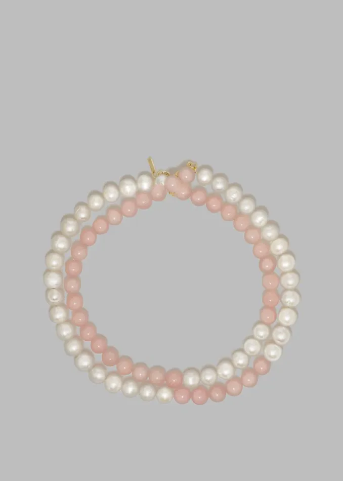 The Frankie Shop Completedworks Some Lost Time Necklace 8211 Rose Quartz Shop Accessories The Frankie Shop Completedworks Some Lost Time Necklace 8211 Rose Quartz Shop Accessories