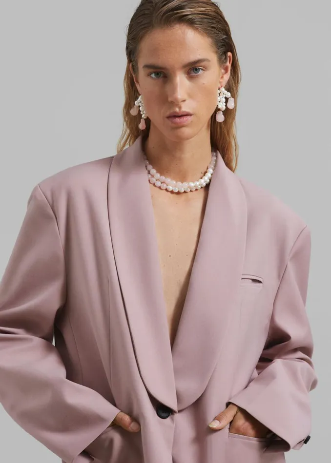 The Frankie Shop Completedworks Some Lost Time Necklace 8211 Rose Quartz Shop Accessories