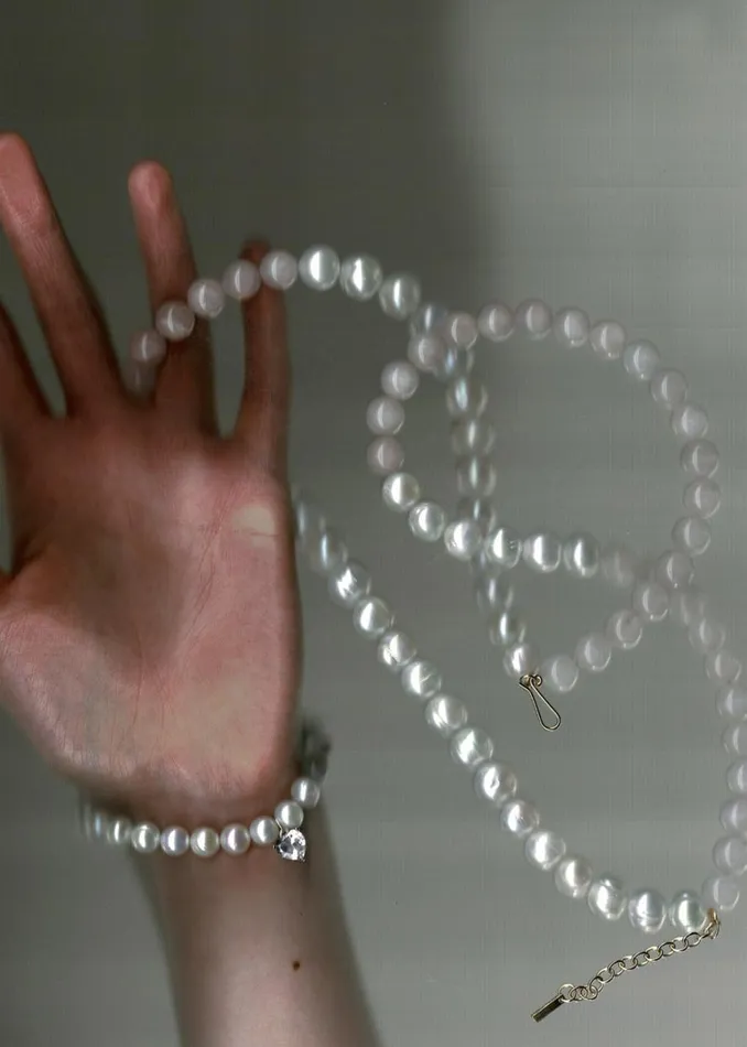 The Frankie Shop Completedworks Some Lost Time Necklace 8211 Rose Quartz Shop Accessories