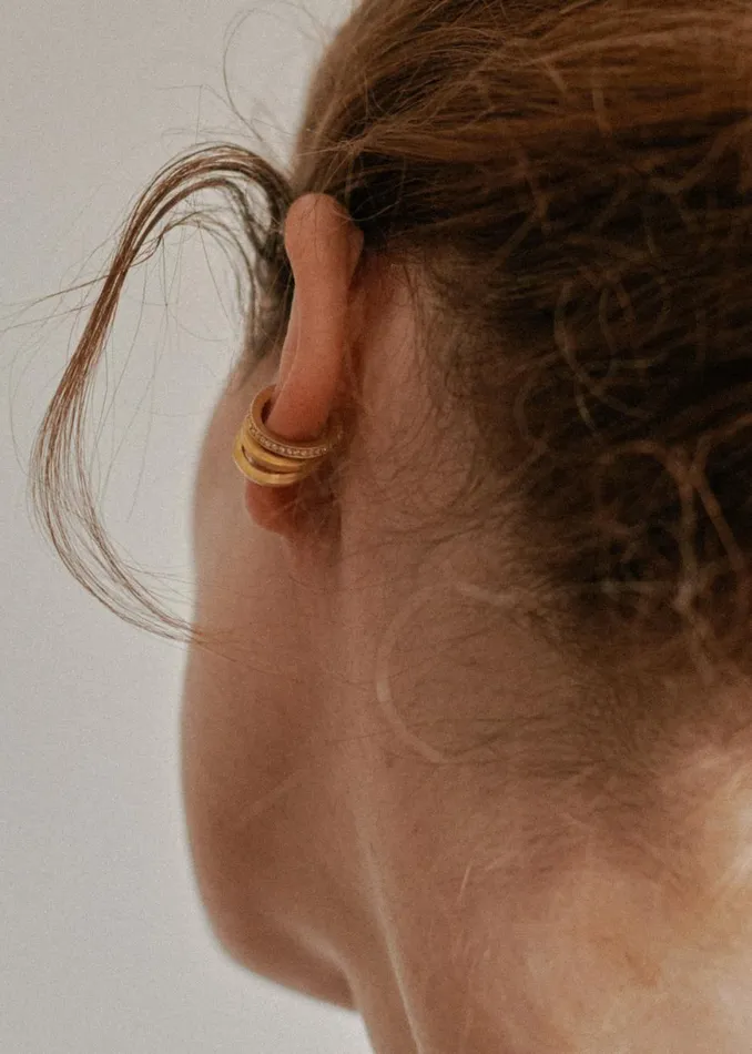 The Frankie Shop Completedworks We Dare You To Trespass Ear Cuff 8211 Gold Shop Accessories