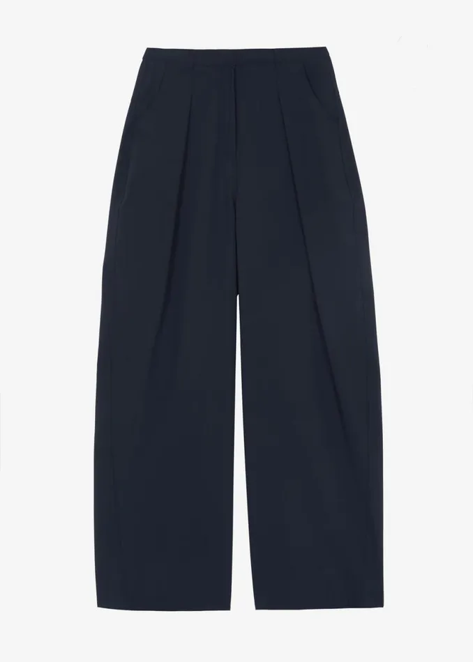 The Frankie Shop Dani Wide Pants 8211 Navy Shop Clothing