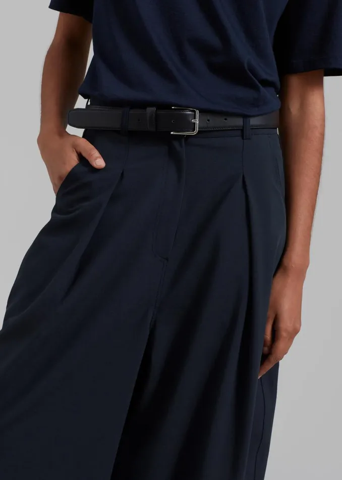 The Frankie Shop Dani Wide Pants 8211 Navy Shop Clothing
