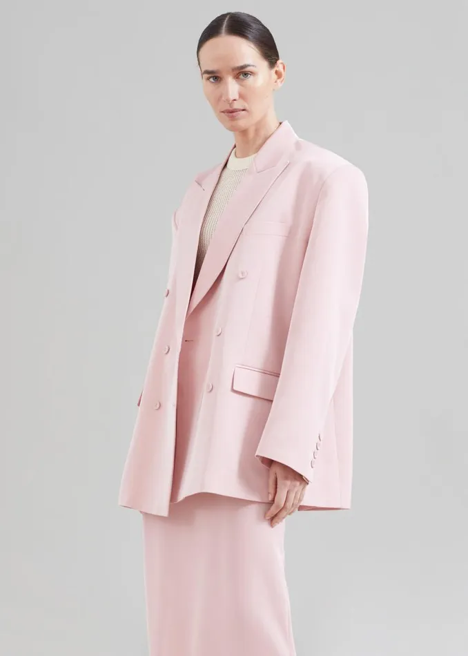 The Frankie Shop Demi Blazer 8211 Pink Shop Suits