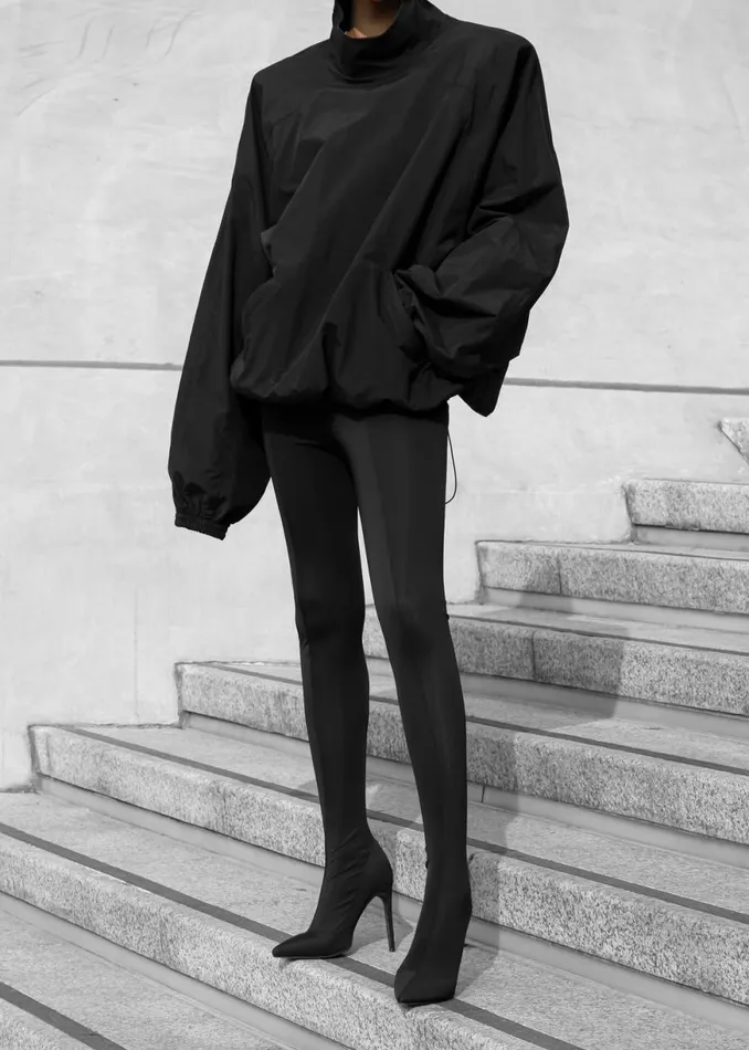 The Frankie Shop Doyle Mockneck Anorak 8211 Black Shop Outerwear