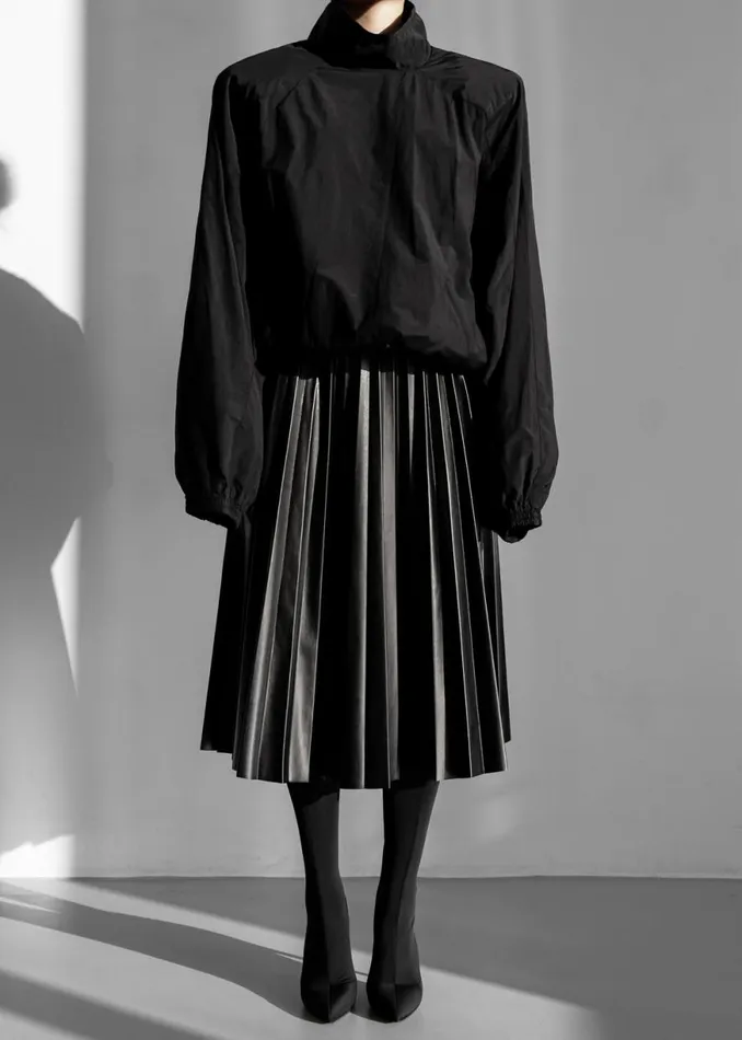 The Frankie Shop Doyle Mockneck Anorak 8211 Black Shop Outerwear