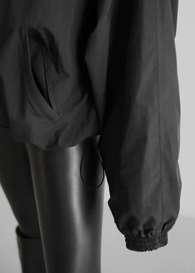 The Frankie Shop Doyle Mockneck Anorak 8211 Black Shop Outerwear