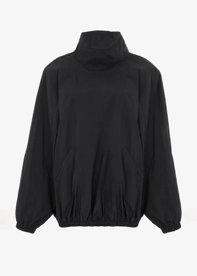 The Frankie Shop Doyle Mockneck Anorak 8211 Black Shop Outerwear