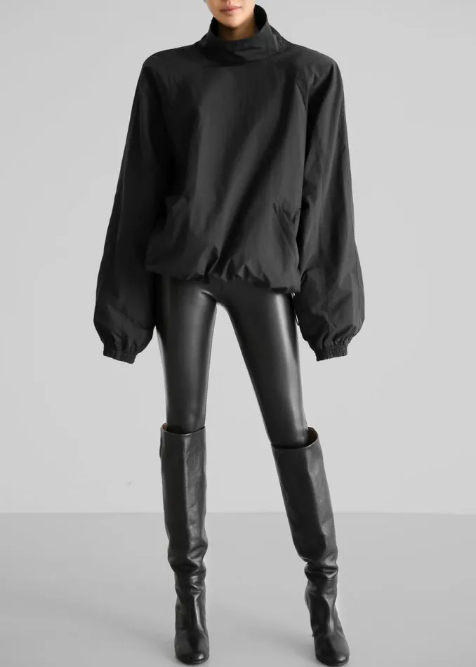 The Frankie Shop Doyle Mockneck Anorak 8211 Black Shop Outerwear