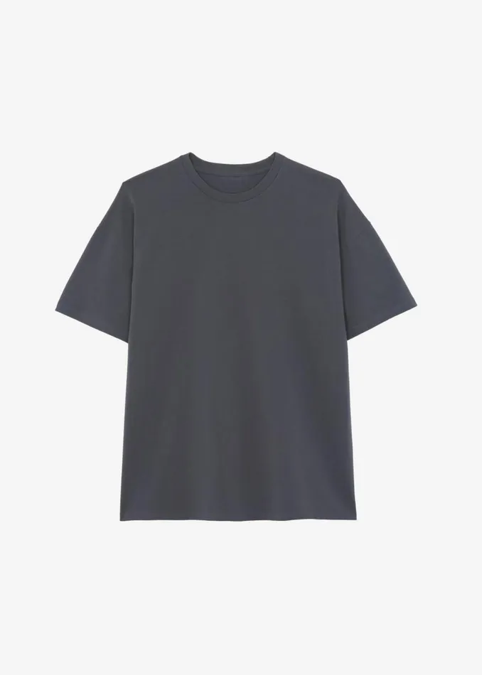 The Frankie Shop Faro Boxy Tee 8211 Charcoal Shop Clothing