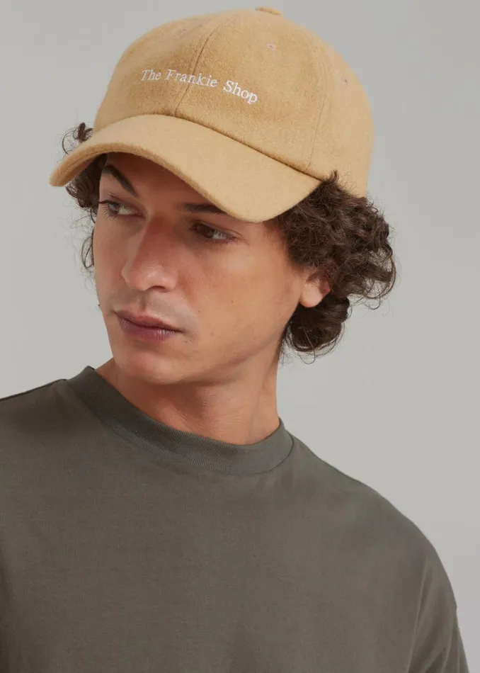 The Frankie Shop Frankie Wool Baseball Cap 8211 Caramel Shop Accessories
