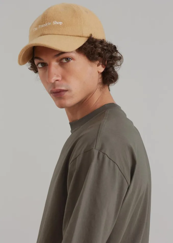 The Frankie Shop Frankie Wool Baseball Cap 8211 Caramel Shop Accessories