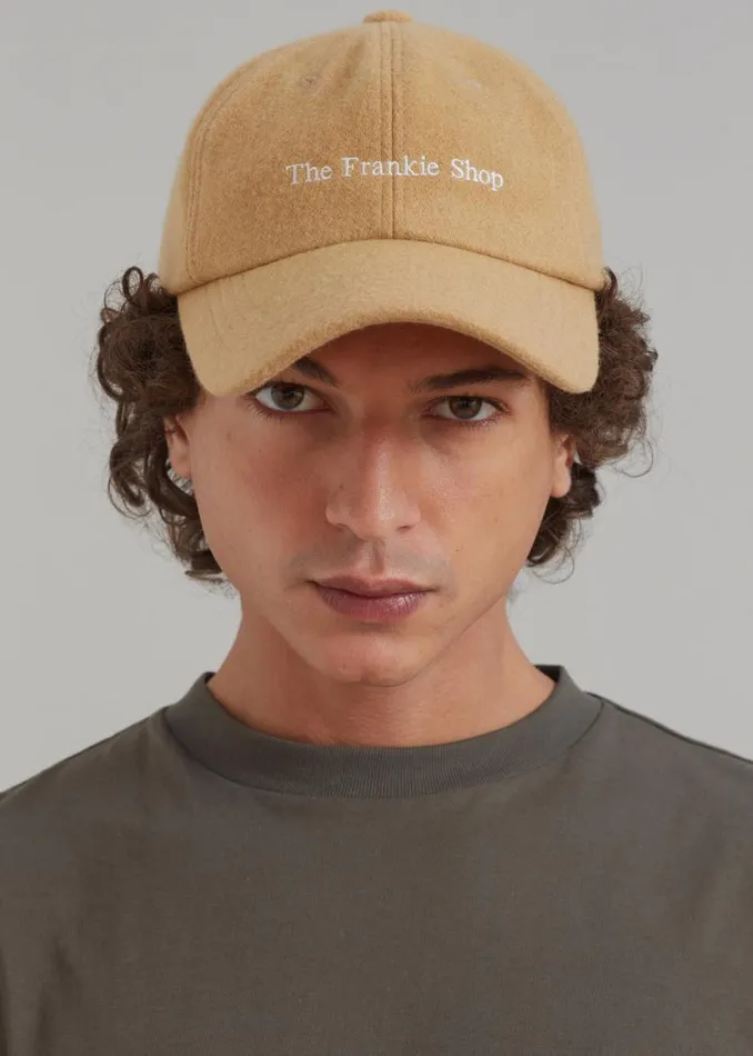 The Frankie Shop Frankie Wool Baseball Cap 8211 Caramel Shop Accessories