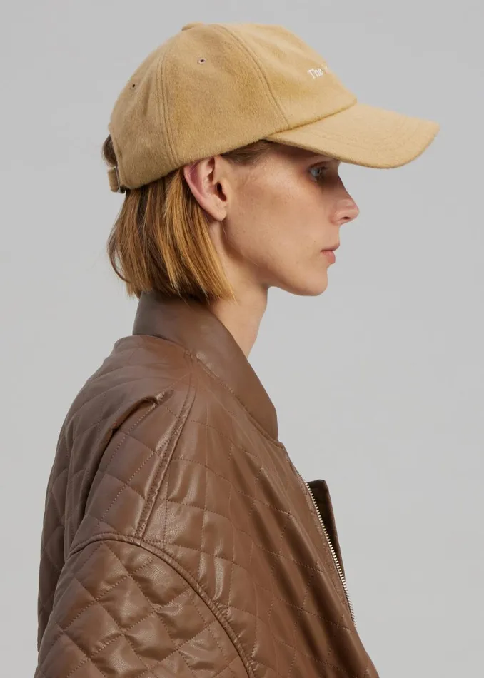 The Frankie Shop Frankie Wool Baseball Cap 8211 Caramel Shop Accessories
