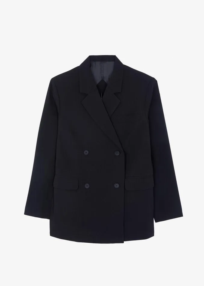 The Frankie Shop Girona Open Back Blazer 8211 Black Shop Outerwear
