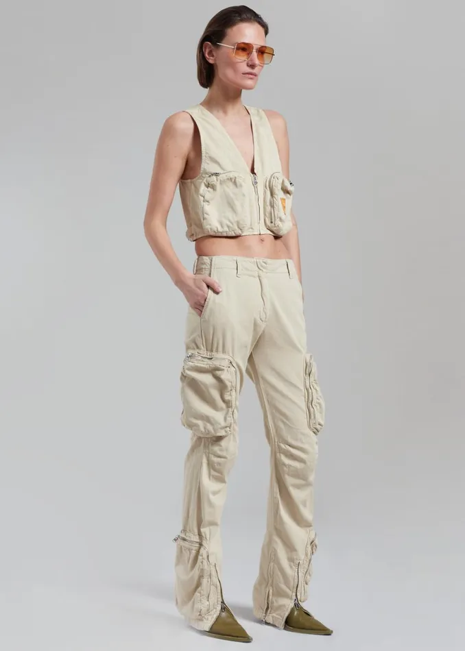 The Frankie Shop Haikure Gwen Vest 8211 Barley Shop Outerwear
