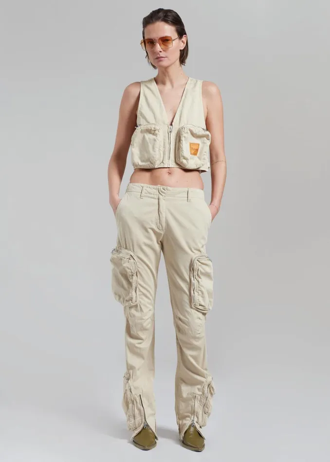 The Frankie Shop Haikure Gwen Vest 8211 Barley Shop Outerwear