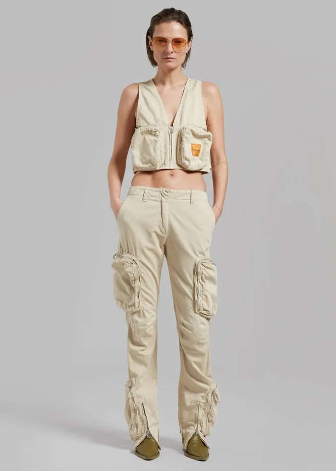 The Frankie Shop Haikure Gwen Vest 8211 Barley Shop Outerwear