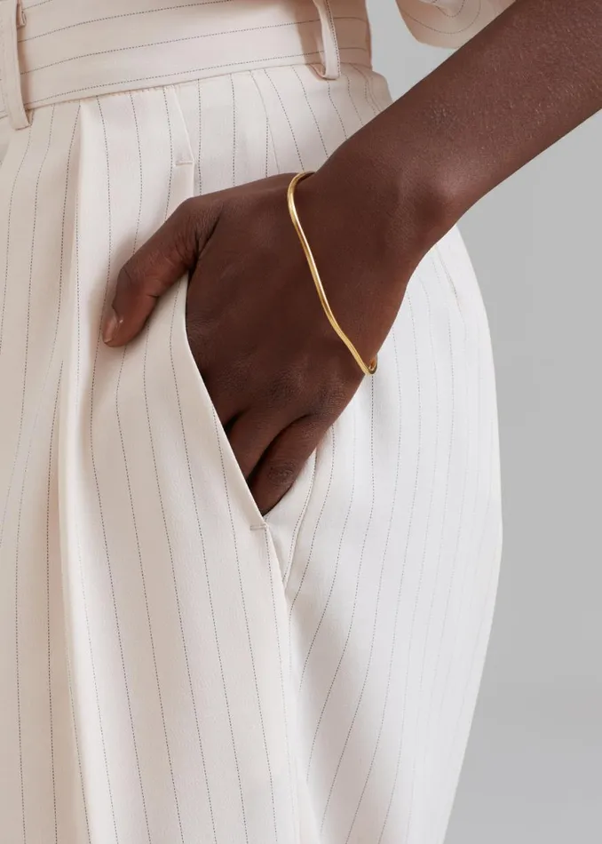 The Frankie Shop Jasmin Sparrow D039Orsay Bangle 8211 Gold Shop Accessories