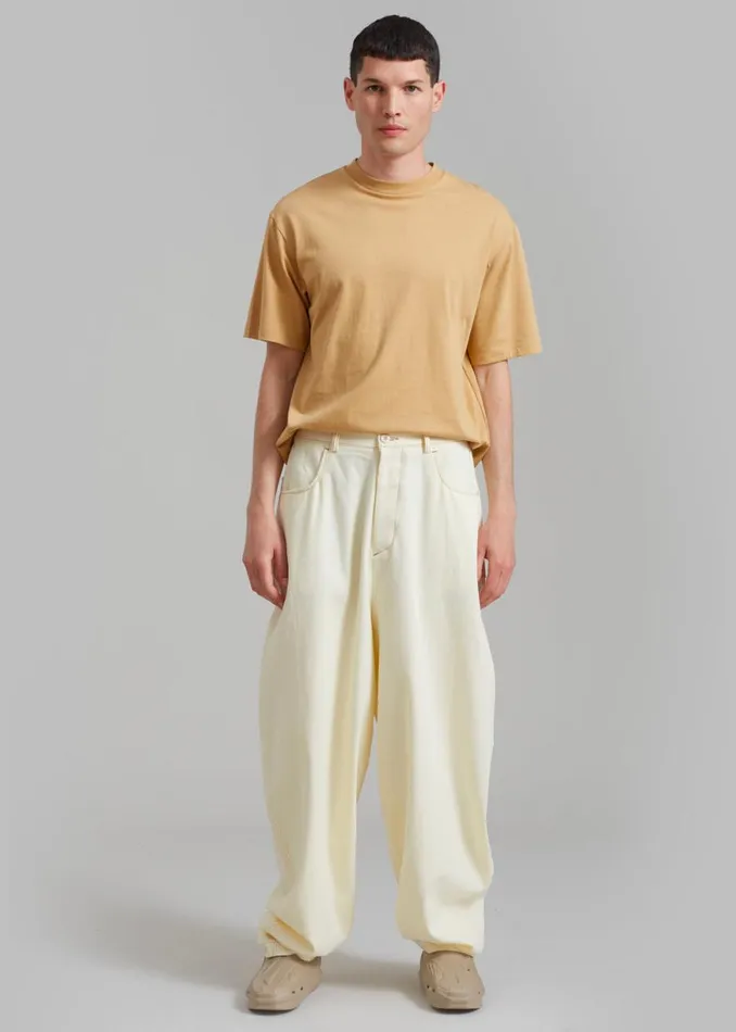 The Frankie Shop Joshua Baggy Pants 8211 Cream Shop Clothing