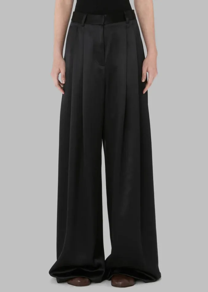 The Frankie Shop JW Anderson Wide Leg Trousers 8211 Black Shop Clothing