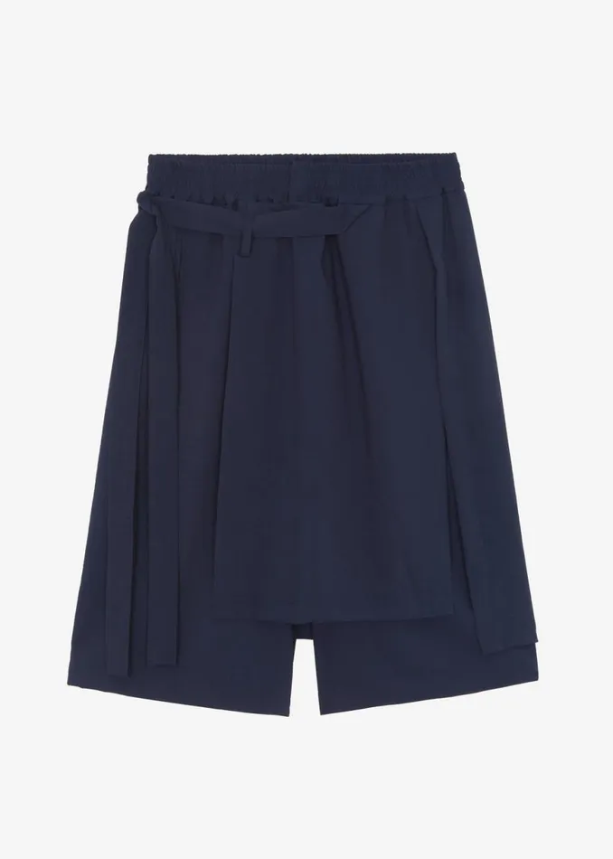 The Frankie Shop Keanu Light Wrap Shorts 8211 Blue Shop Clothing