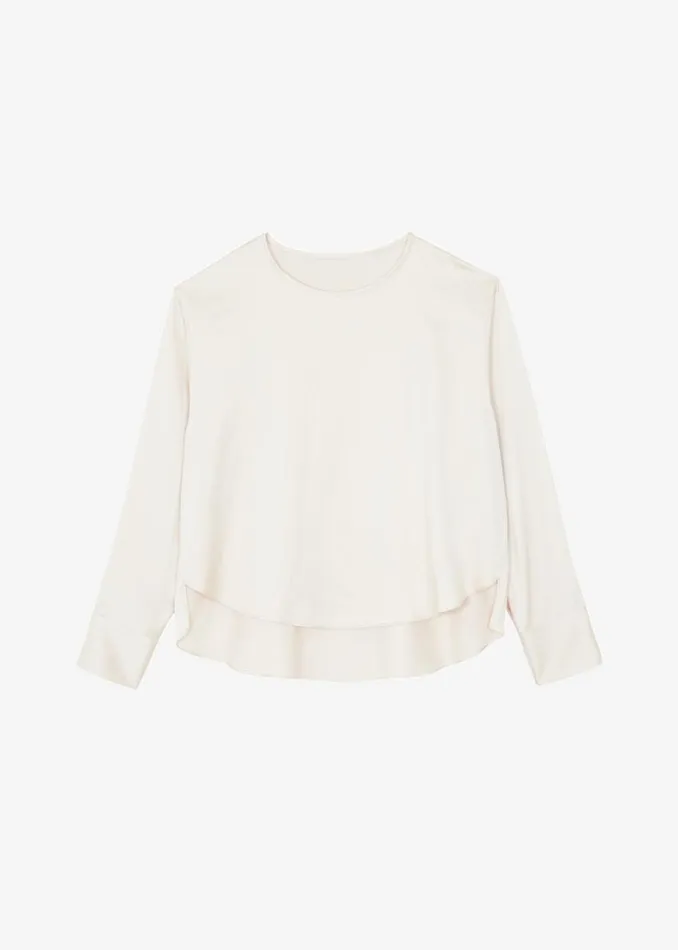 The Frankie Shop Kemp Silky Blouse 8211 Cream Shop Tops
