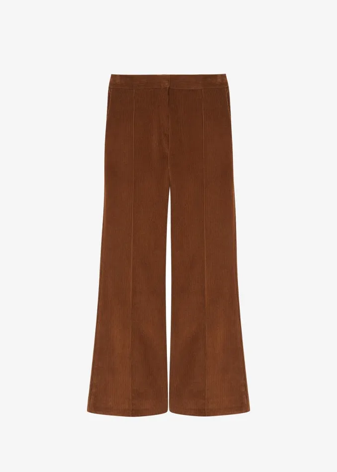 The Frankie Shop Lydian Corduroy Flare Pants 8211 Brown Shop Bottoms
