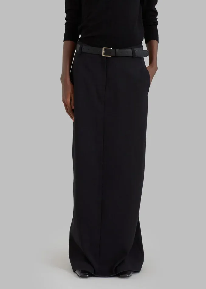 The Frankie Shop Malvo Long Pencil Skirt 8211 Black Shop Bottoms