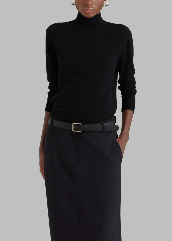 The Frankie Shop Malvo Long Pencil Skirt 8211 Black Shop Bottoms