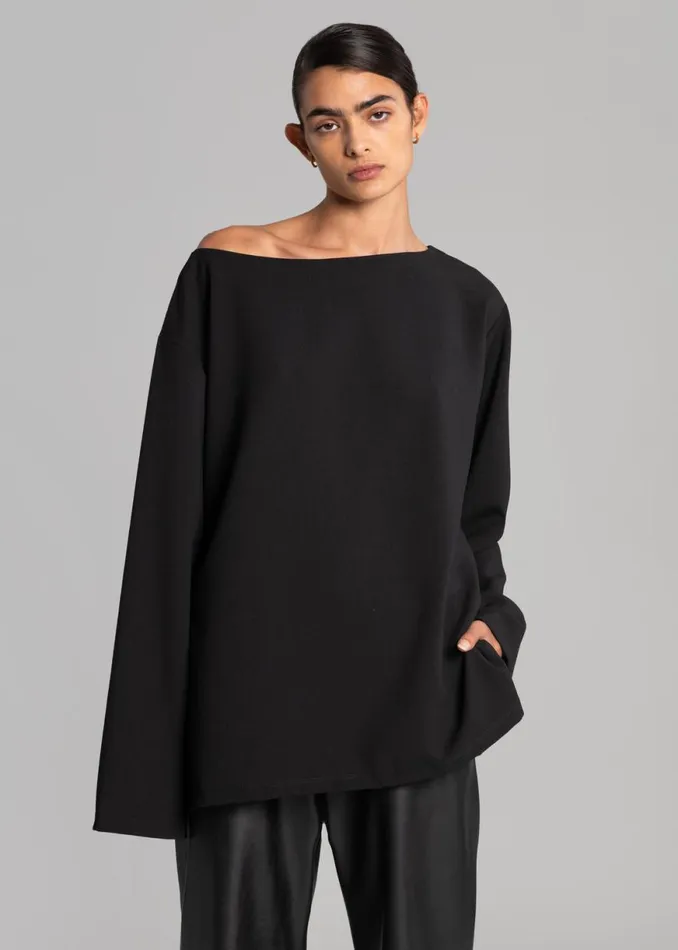 The Frankie Shop Malvo Top 8211 Black Shop Tops
