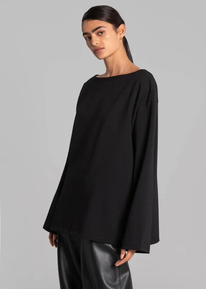 The Frankie Shop Malvo Top 8211 Black Shop Tops