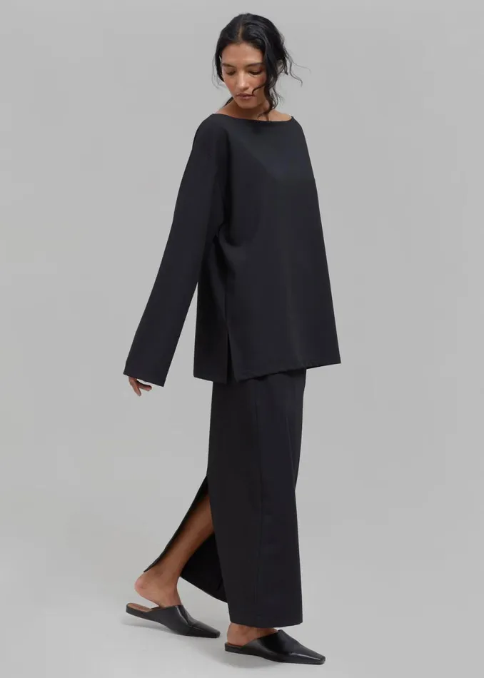 The Frankie Shop Malvo Top 8211 Black Shop Tops