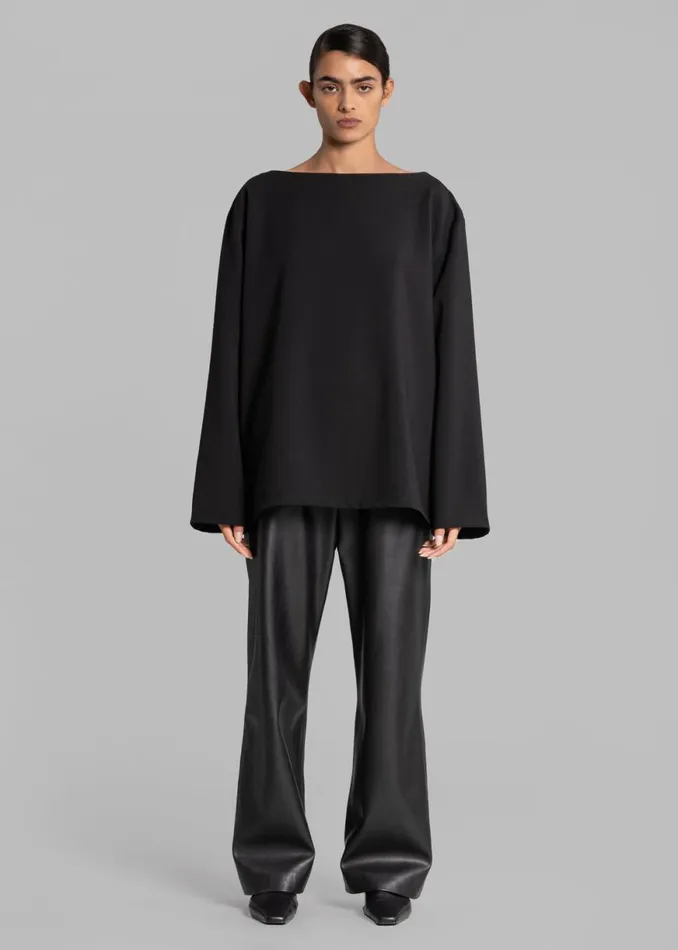 The Frankie Shop Malvo Top 8211 Black Shop Tops