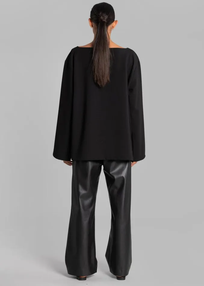 The Frankie Shop Malvo Top 8211 Black Shop Tops