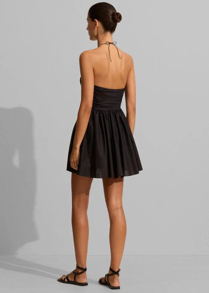 The Frankie Shop Matteau Bandeau Rouched Mini Dress 8211 Black Shop Dresses