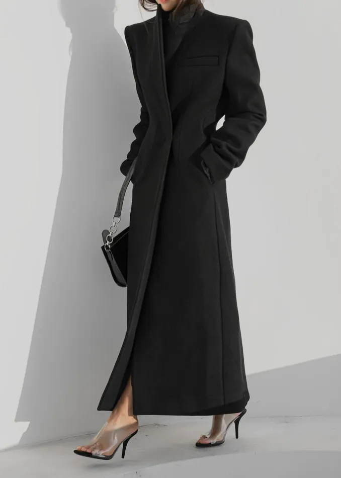 The Frankie Shop Melva Coat 8211 Black Shop Outerwear