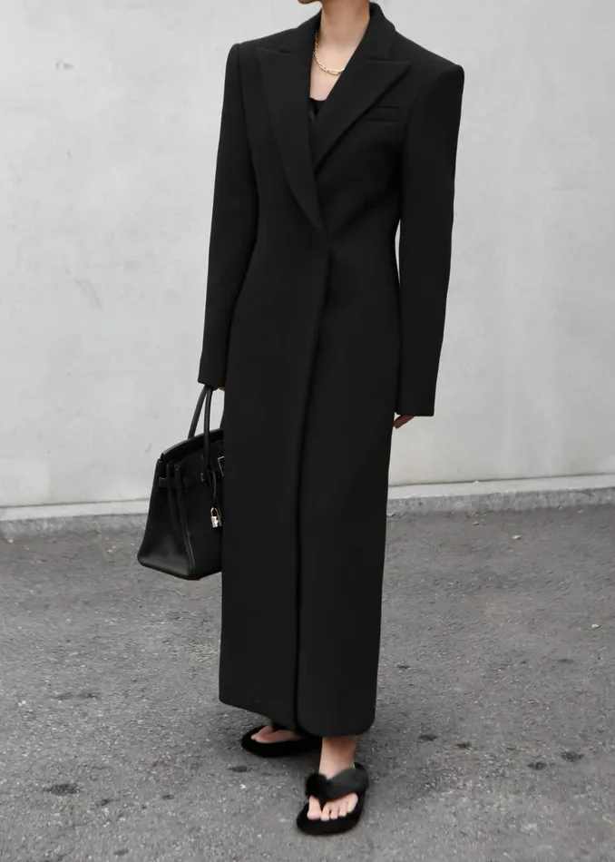The Frankie Shop Melva Coat 8211 Black Shop Outerwear