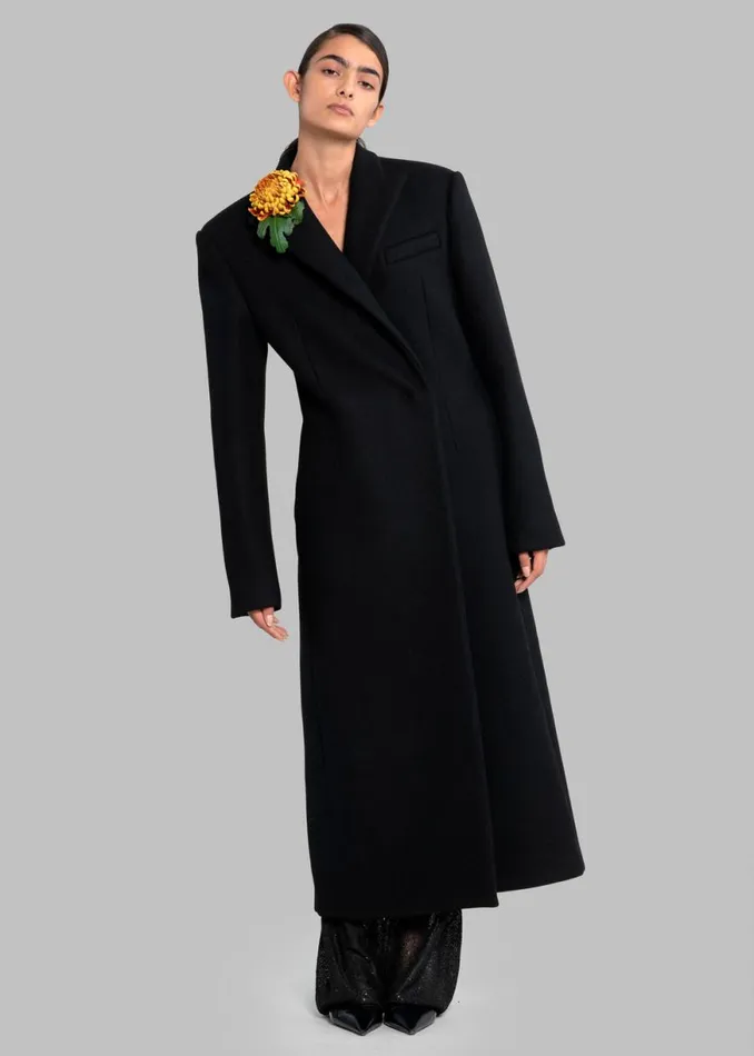 The Frankie Shop Melva Coat 8211 Black Shop Outerwear