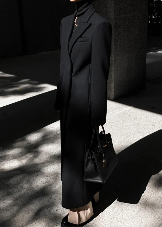 The Frankie Shop Melva Coat 8211 Black Shop Outerwear